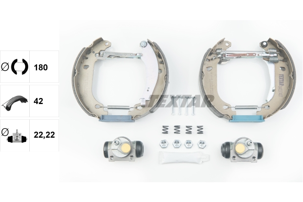 TEXTAR 84037407 Shoe Kit Pro Bremsbackensatz