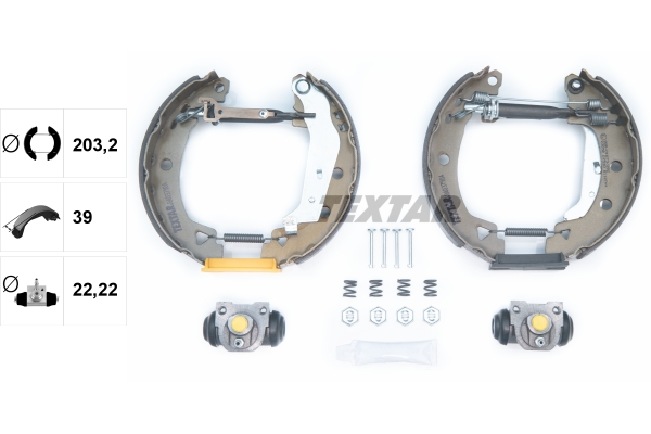 TEXTAR 84037904 Shoe Kit Pro Bremsbackensatz