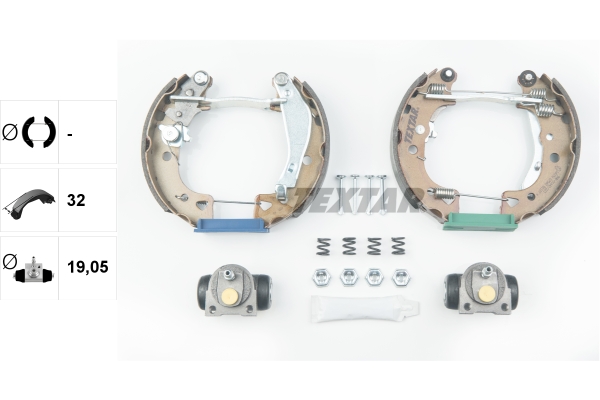 TEXTAR 84038001 Shoe Kit Pro Bremsbackensatz