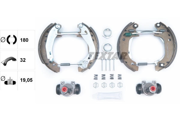 TEXTAR 84038204 Shoe Kit Pro Bremsbackensatz