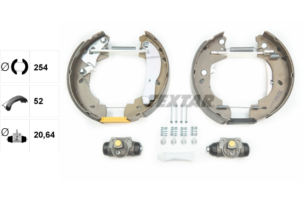 TEXTAR 84044101 Shoe Kit Pro Bremsbackensatz