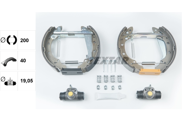 TEXTAR 84044700 fékpofakészlet AUDI SKODA VW