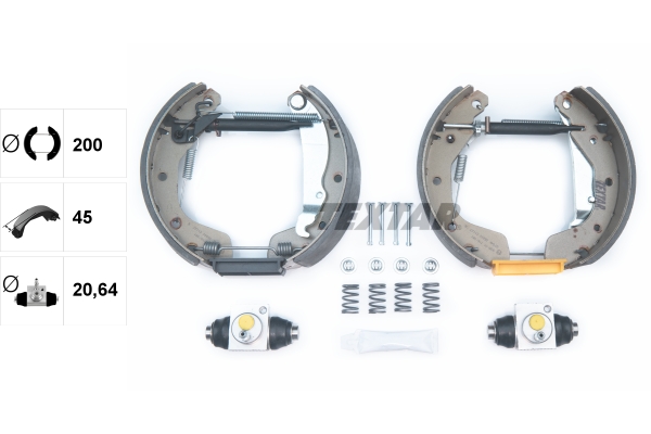 TEXTAR 84044902 Shoe Kit Pro Bremsbackensatz
