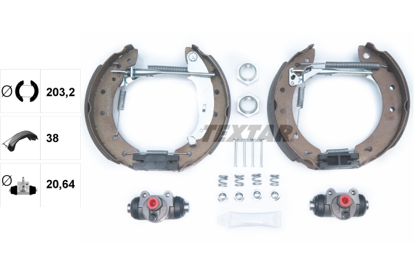 TEXTAR 84048001 Shoe Kit Pro Bremsbackensatz