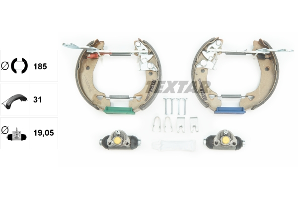 TEXTAR 84048400 Shoe Kit Pro Bremsbackensatz