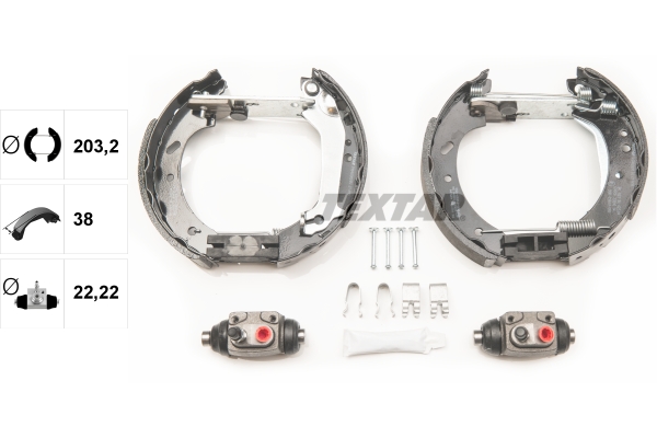 TEXTAR 84048900 Shoe Kit Pro Bremsbackensatz