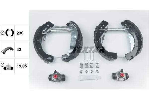 TEXTAR 84049000 Shoe Kit Pro Bremsbackensatz
