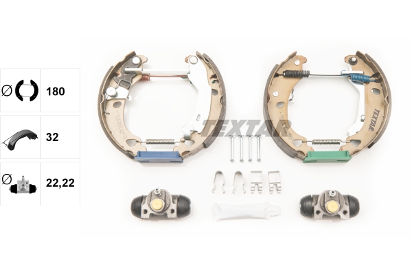 TEXTAR 84049201 Shoe Kit Pro Bremsbackensatz