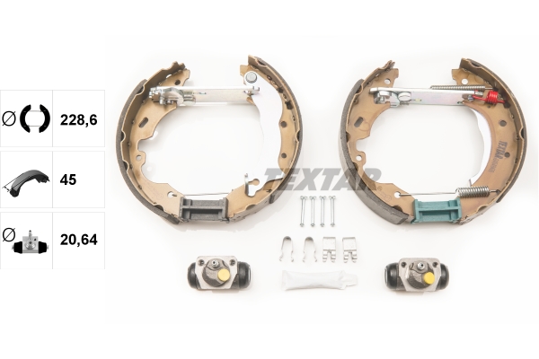 TEXTAR 84049400 Shoe Kit Pro Bremsbackensatz