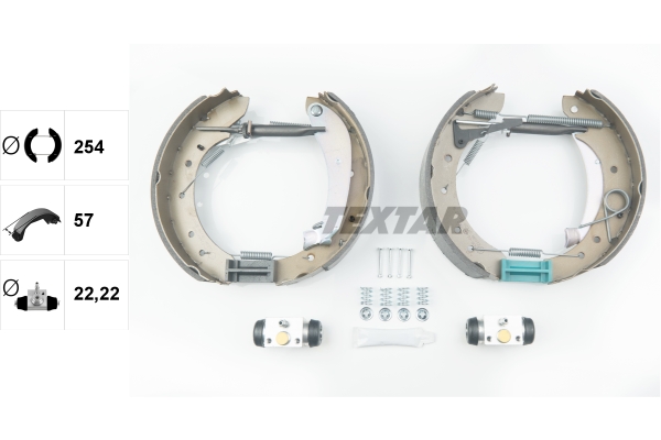 TEXTAR 84049601 Shoe Kit Pro Bremsbackensatz