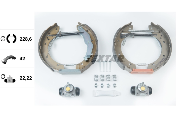 TEXTAR 84050001 Shoe Kit Pro Bremsbackensatz