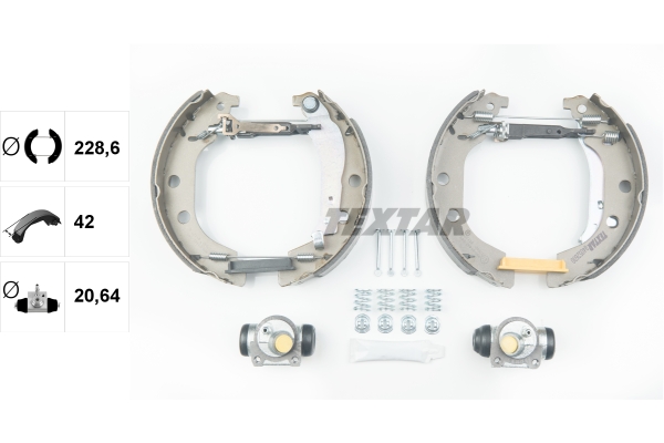 TEXTAR 84052600 Shoe Kit Pro Bremsesko sett