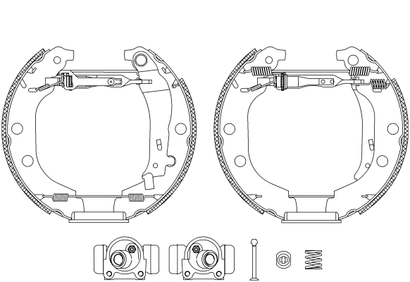 TEXTAR 84052601 Shoe Kit Pro Bremsbackensatz