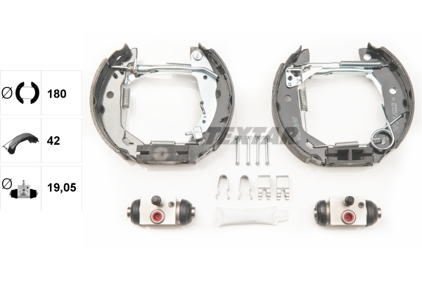 TEXTAR 84053001 Shoe Kit Pro Bremsbackensatz