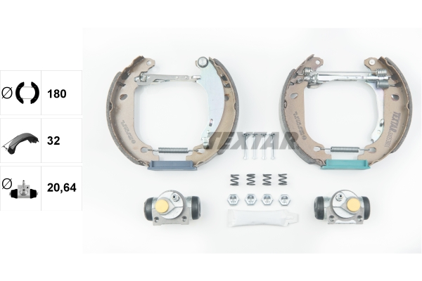 TEXTAR 84053801 Shoe Kit Pro Bremsbackensatz