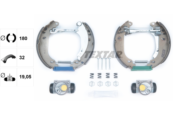 TEXTAR 84053802 Shoe Kit Pro Bremsbackensatz