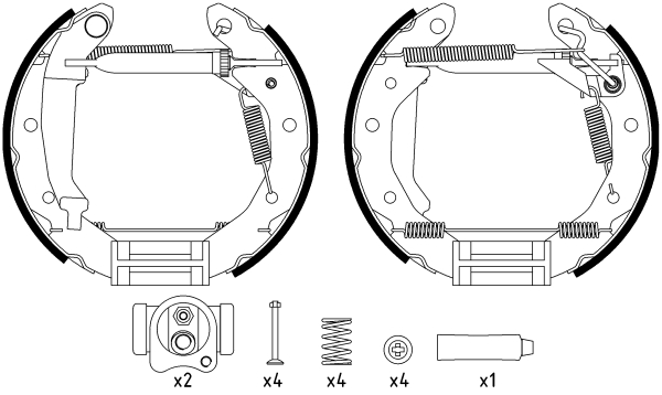 BREMBO S 68 522 ESSENTIAL LINE Bremsesko sett