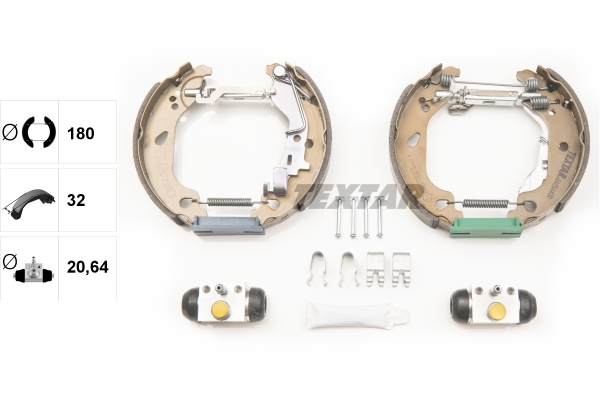 TEXTAR 84054400 Shoe Kit Pro Bremsbackensatz