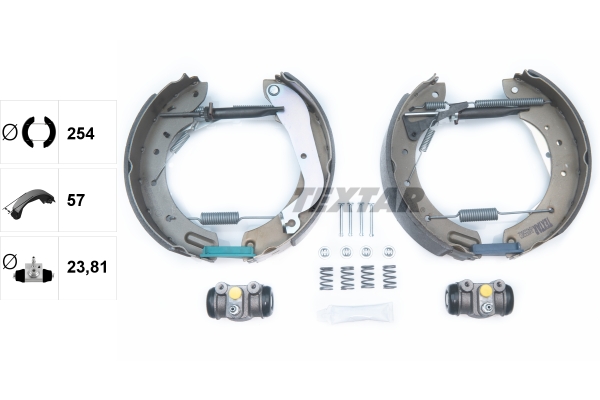 TEXTAR 84055802 Shoe Kit Pro Bremsbackensatz