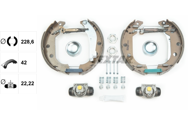 TEXTAR 84056601 Shoe Kit Pro Bremsbackensatz