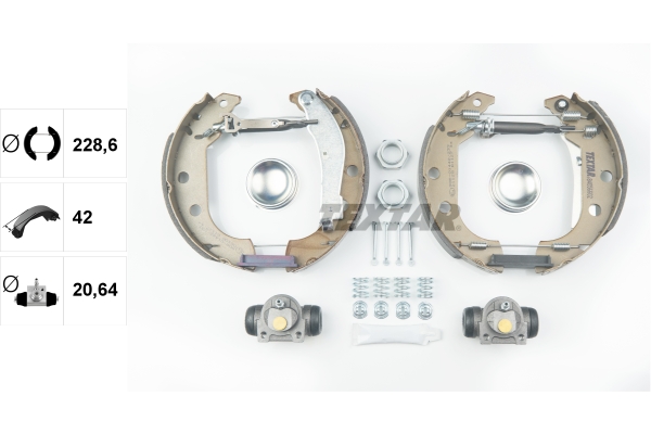 TEXTAR 84056602 Shoe Kit Pro Bremsbackensatz
