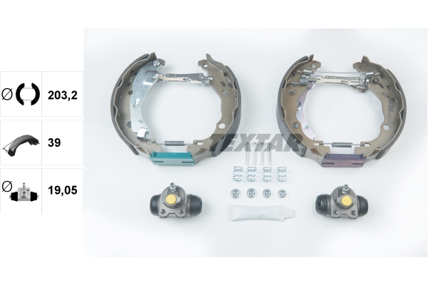 TEXTAR 84060201 Shoe Kit Pro Bremsbackensatz