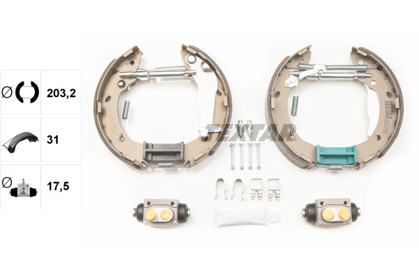 TEXTAR 84063300 Shoe Kit Pro Bremsbackensatz