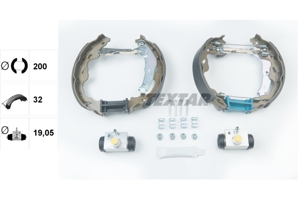 TEXTAR 84064500 Shoe Kit Pro Bremsbackensatz