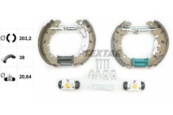 TEXTAR 84065301 Shoe Kit Pro Bremsbackensatz