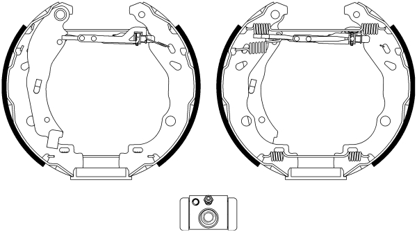 TEXTAR 84077201 Shoe Kit Pro Bremsbackensatz
