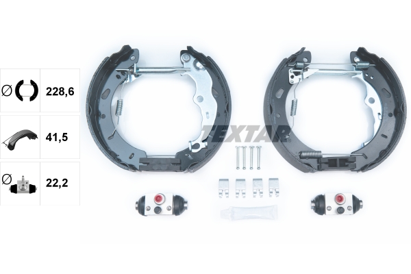 TEXTAR 84079800 Shoe Kit Pro Bremsbackensatz
