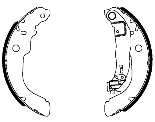 TEXTAR 84084300 Shoe Kit Pro Bremsbackensatz