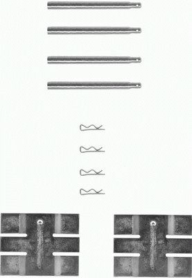 TEXTAR 82013900 Zubehörsatz, Scheibenbremsbelag