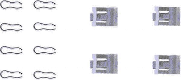 TEXTAR 82027000 Zubehörsatz, Scheibenbremsbelag