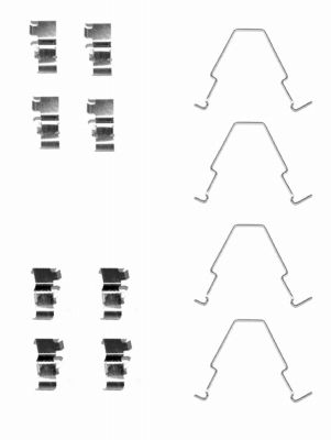 TEXTAR 82501000 Zubehörsatz, Scheibenbremsbelag