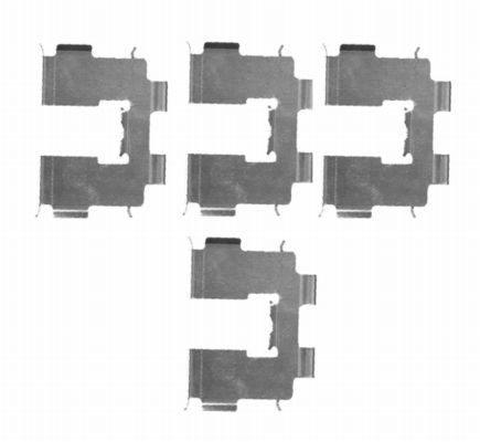 TEXTAR 82502700 Zubehörsatz, Scheibenbremsbelag