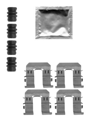 TEXTAR 82518100 Zubehörsatz, Scheibenbremsbelag