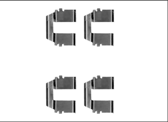 TEXTAR 82539700 Zubehörsatz, Scheibenbremsbelag