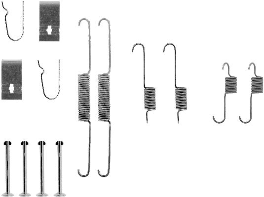 TEXTAR 97014800 Zubehörsatz, Bremsbacken