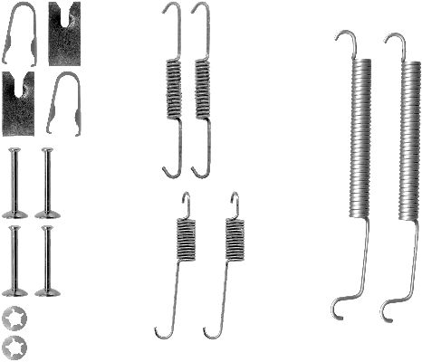 TEXTAR 97016200 Zubehörsatz, Bremsbacken