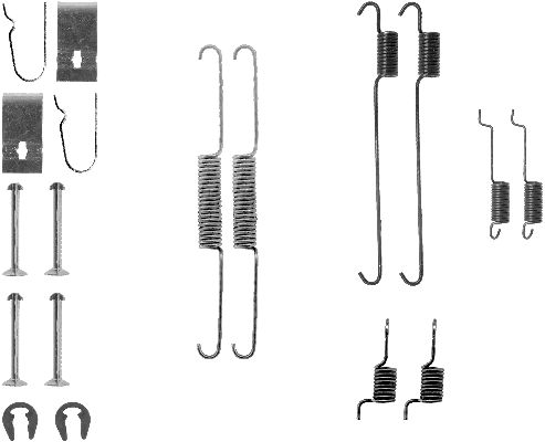 TEXTAR 97016400 Zubehörsatz, Bremsbacken