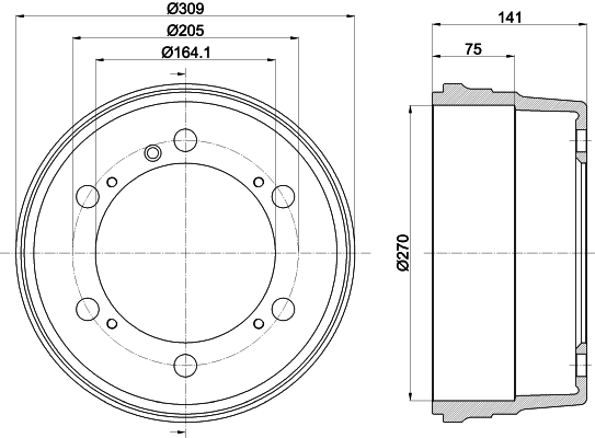 TEXTAR 94006300 Bremstrommel