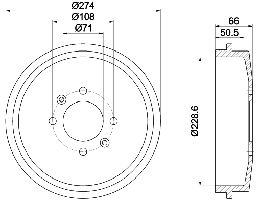 TEXTAR 94014400 Bremstrommel