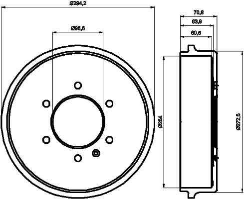 TEXTAR 94015500 Bremstrommel