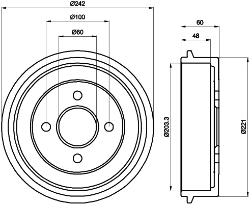 TEXTAR 94018600 Bremstrommel