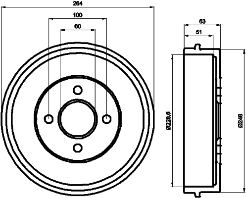TEXTAR 94018700 Bremstrommel