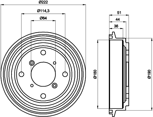 TEXTAR 94019400 Bremstrommel