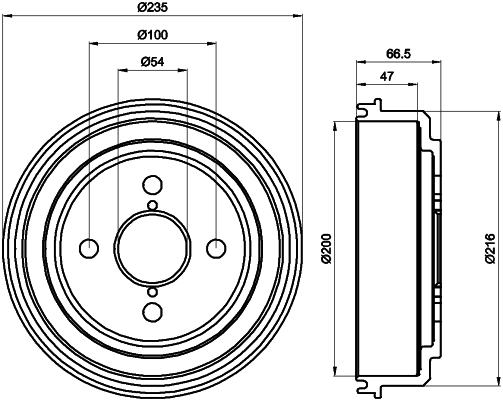 TEXTAR 94020400 Bremstrommel