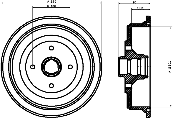 TEXTAR 94021400 Bremstrommel