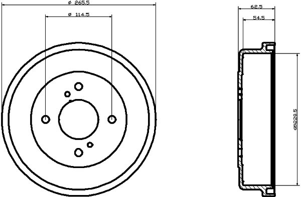 TEXTAR 94023500 Bremstrommel